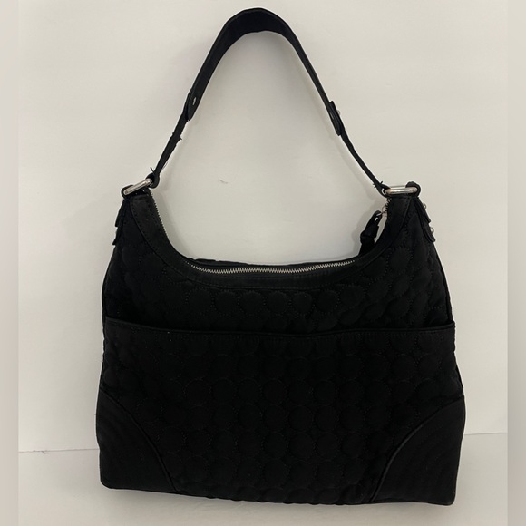 Vera Bradley Black Quilted Hobo Shoulder Bag